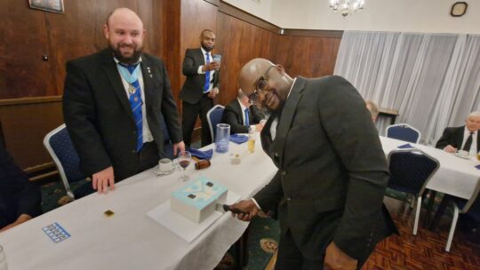 DOMINIC BECOMES A MASTER MASON